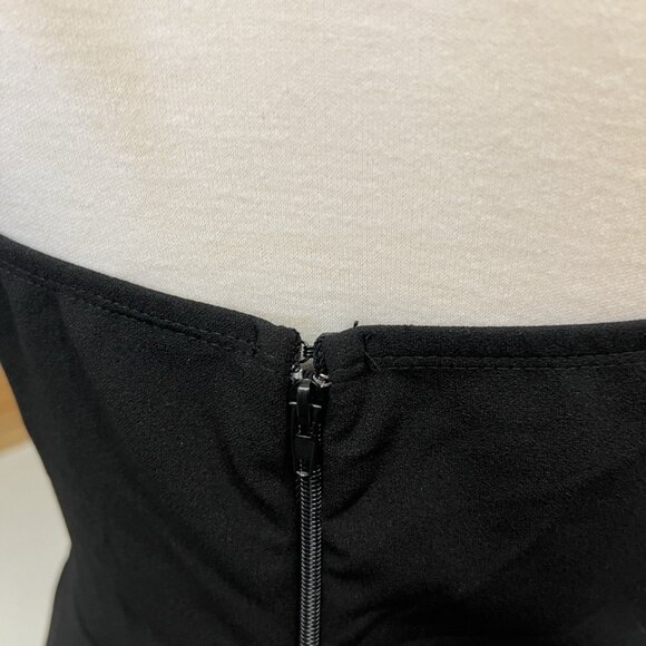 Windsor Black Strapless Cutout Maxi Dress Size L Large - Picture 7 of 7